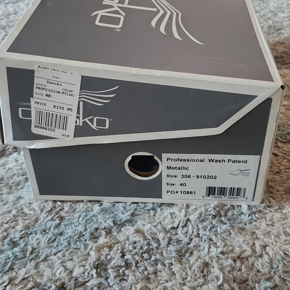 NWT!  Dansko Metallic clogs mules - Picture 2 of 10